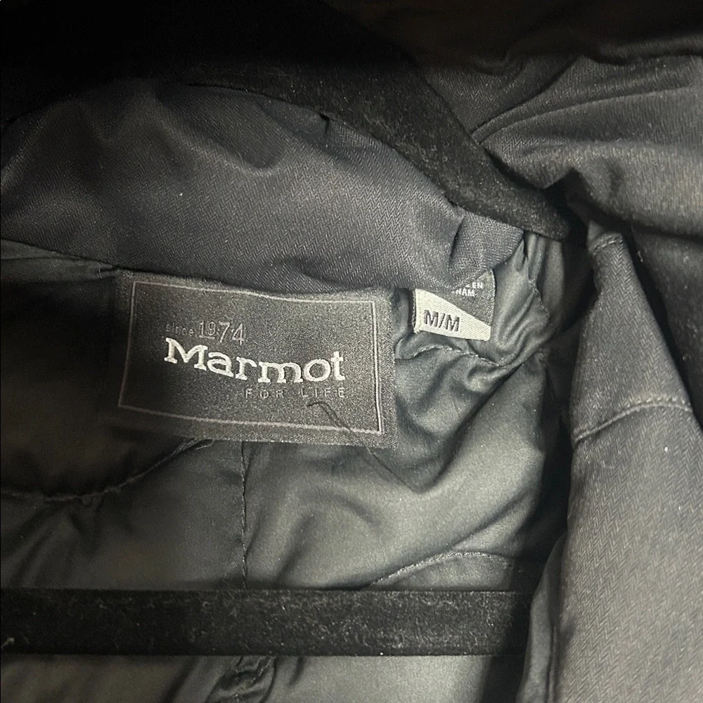 Marmot Women's Down Black Hooded Coat